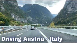 Driving from Austria to Italy | Salzburg  Vilach  Udine