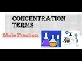 Mole Fraction Explained | Chemistry Basics for Boards & Competitive Exams | @ChemistryWithPallavi
