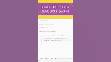 💡The Simplest Way to Add Even Numbers in Java 8 | #java #coding #interview