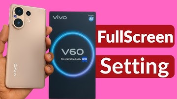 how to enable full screen mode in vivo v60 ||| vivo v60 me display full screen kaise kare