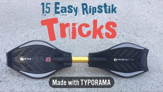 15 Easy Ripstik Caster Board Tricks! Resimi