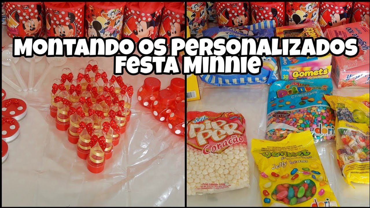 PERSONALIZADOS, LEMBRANCINHAS FESTA MINNIE - DOCES QUE USEI | FERNANDA KELLY