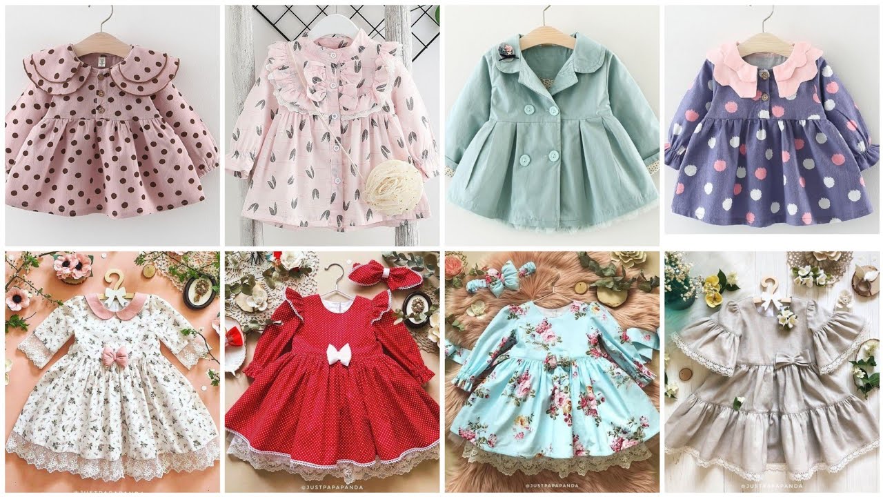 Trending & Demanding Full Sleeves Cotton Baby Dresses For 3 to 7 Years Babies