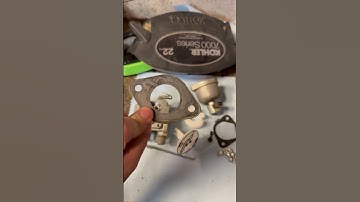 Lawnmower only runs on choke or half choke? Check the carb and it’s gaskets 👍 #mechanic #lawnmower