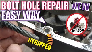 Stripped Bolt Threads Repair STRONGER CHEAPER *NEW easy WAY* by sixtyfiveford 249,927 views 1 year ago 11 minutes, 40 seconds