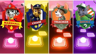 Paw Patrol World - Marshall 🆚 Chase 🆚 Tracker 🆚 Rocky | Who Is Winner 🏆🎉🏆