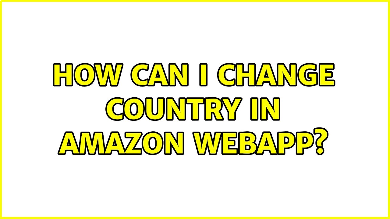 Ubuntu: How can I change country in Amazon WebApp? - YouTube