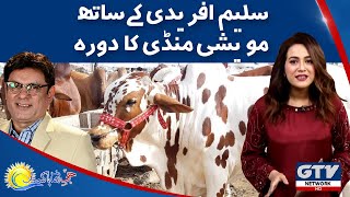 Saleem Afridi ke Sath Maweshi Mandi Ka Dora | Sana Amjad | G Utha Pakistan | 16 July 20
