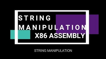 String Manipulation in 8086 Assembly Language | The Easy Way