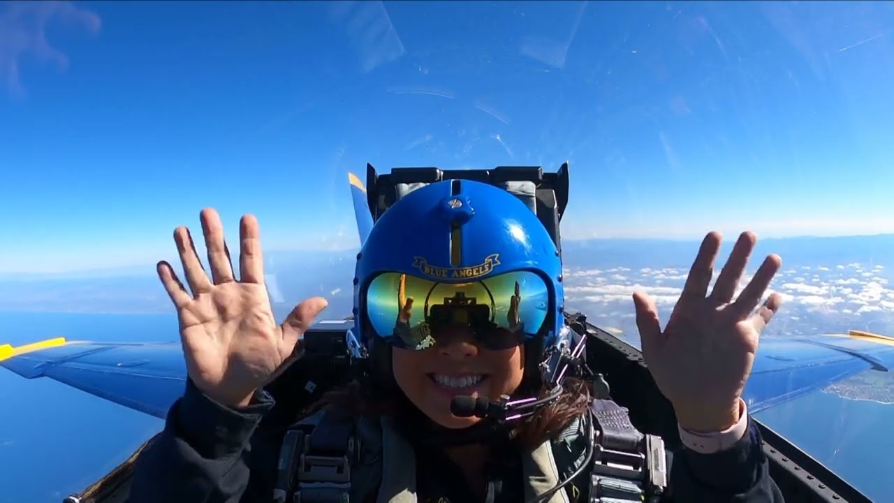 CBS 8's Marcella Lee's flight with the Blue Angels | Inside the cockpit