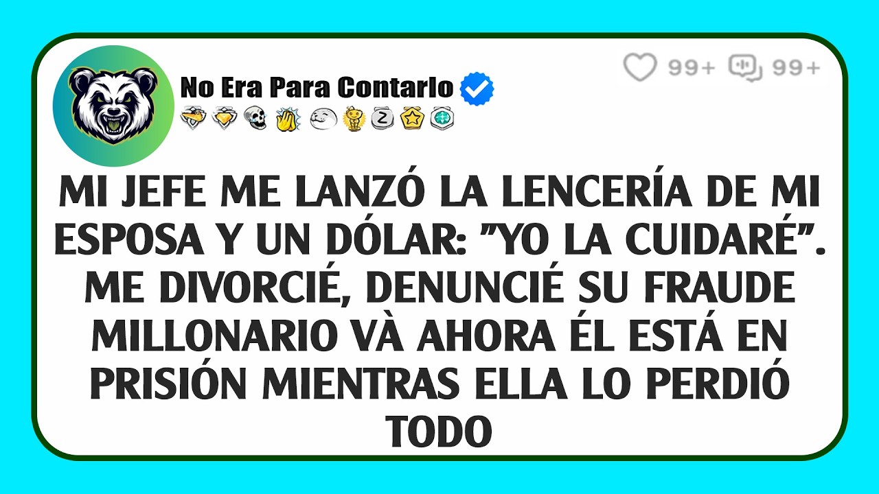Mi jefe me lanzó la lencería de mi esposa y un dólar: 
