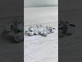 18K White Gold Butterfly Diamond Studs | Mixed Cut Diamond Earrings ✨