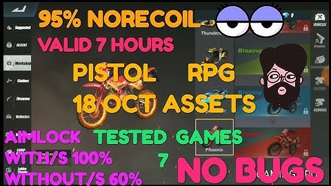 PISTOL RPG+aimlock scope 100&+ No recoil 95%+More