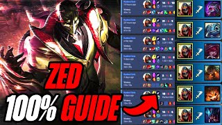 How to CARRY on New Patch 1v9 I Rank 1 Zed