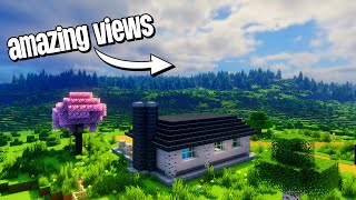 Building A Minecraft Farmhouse With Amazing Views