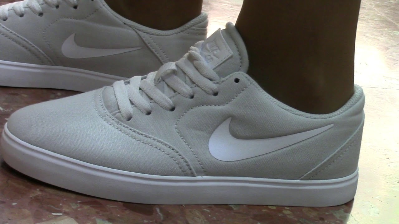 NIKE SB CHECK CNVS MUJER | Zapatillas Mujer Nike AV3135 001 Gris Valencia -  YouTube