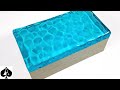 Ocean Water Waves Trinket Box Lid from Epoxy Resin - High Gloss Glass Effect