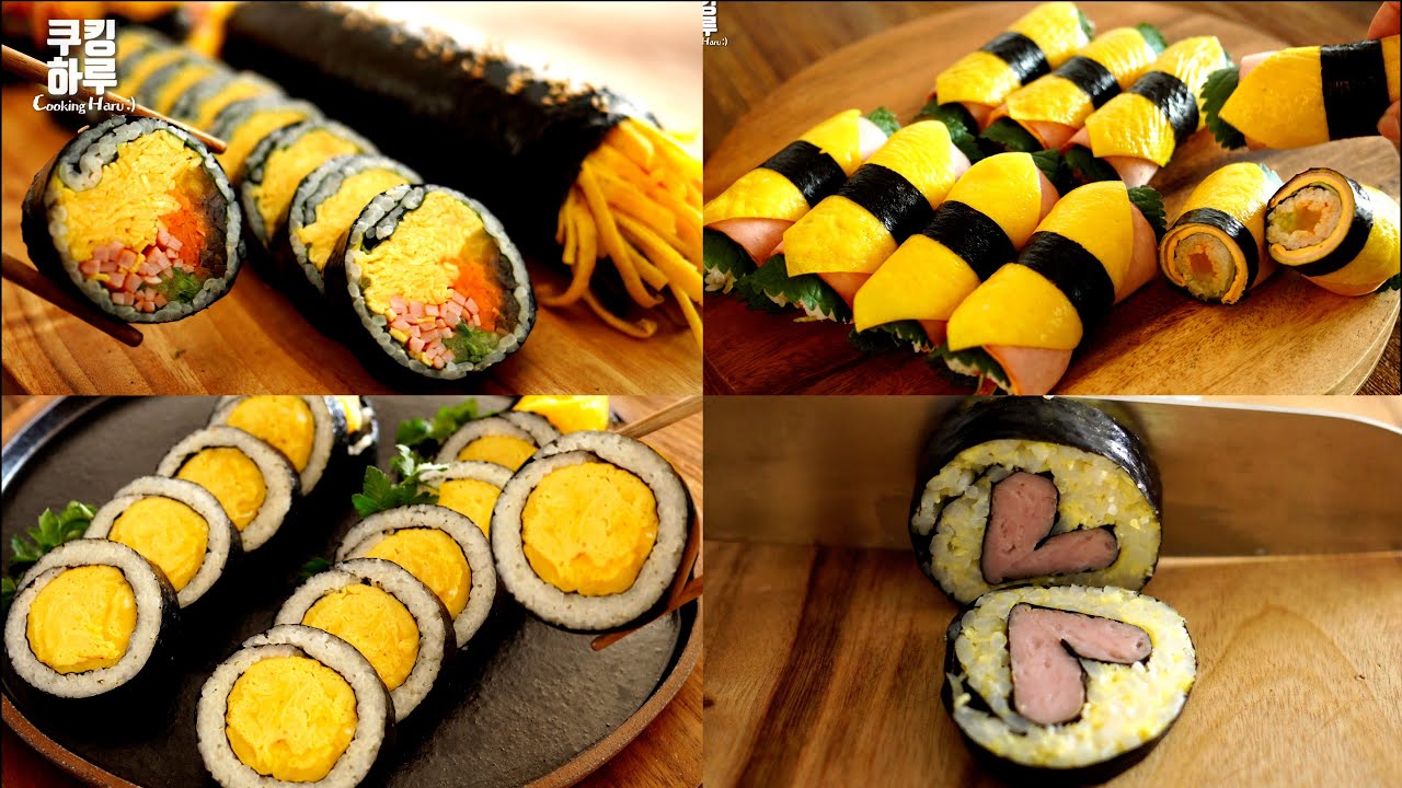 14 удивительных рецептов, которые вы должны попробовать! Вкуснейший Кимбап! Рисовый рулет. Онигири.
