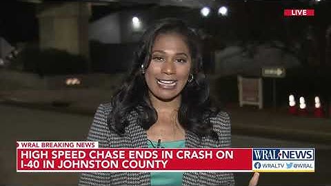 High speed chase ends in crash on I-40