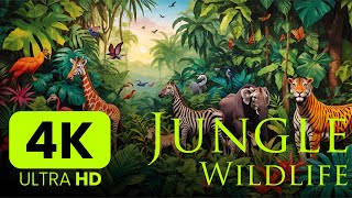 Jungle Wildlife 4K | Scenic Relaxation Film #nature #explore #治癒 #治癒音樂 #放鬆 #放鬆視頻 #africa #animals