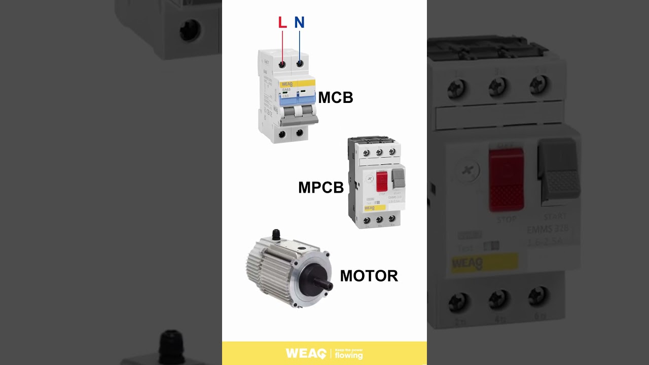 How to Use MCB and Motor Protection Circuit Breaker for Motor Safety.