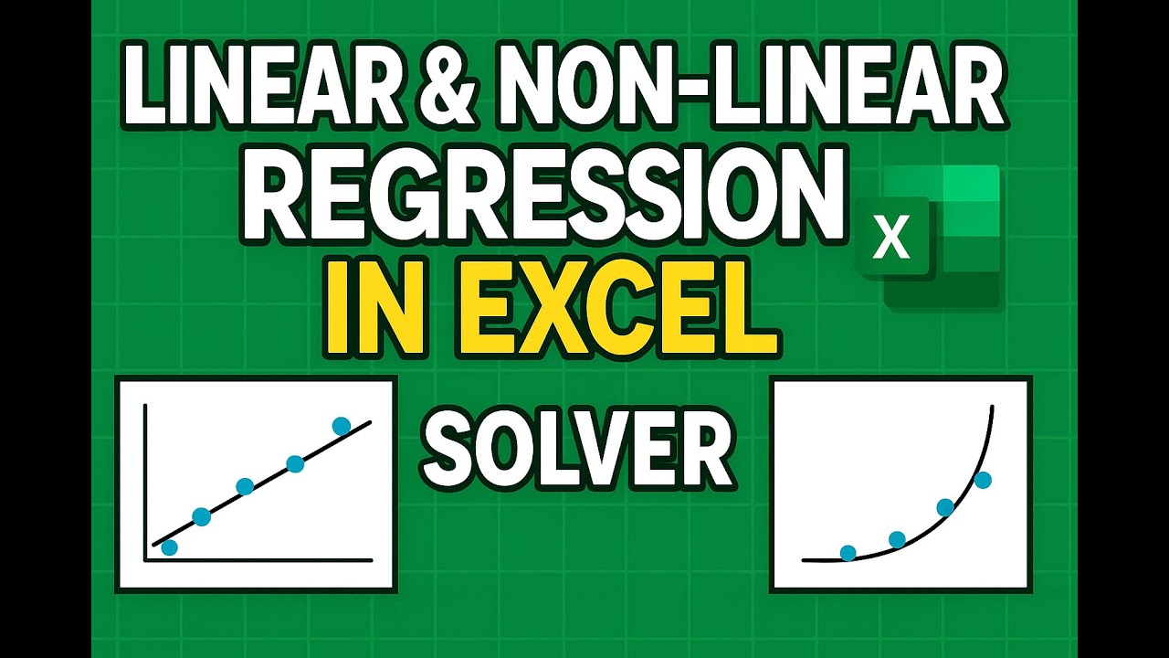 Linear & Non-Linear Regression in Excel | Excel Solver Tutorial with ...