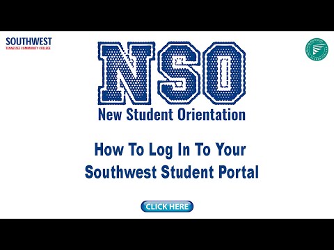 NSO How To Log In To Your Southwest Student Portal