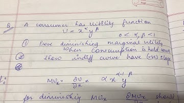 Utility function - partial derivative