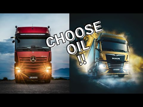 ازاى اعرف كمية الزيوت و انواعها لشاحنات مرسيدس و مان      