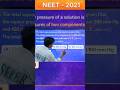 Day 61/80 🔥 NEET 2021 PYQ | Vapour Pressure Trick 💥 Raoult’s Law in 60 sec 😱 #neet #jeemain