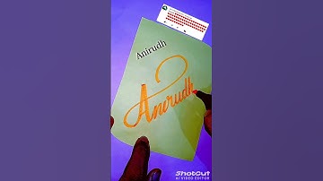 Anirudh❤️_ stylish name _ how to Signature your name/ #stylish #name #signature #shorts #viralvideo
