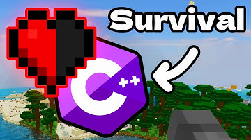 I added the survival mode to my C++ Minecraft Clone!