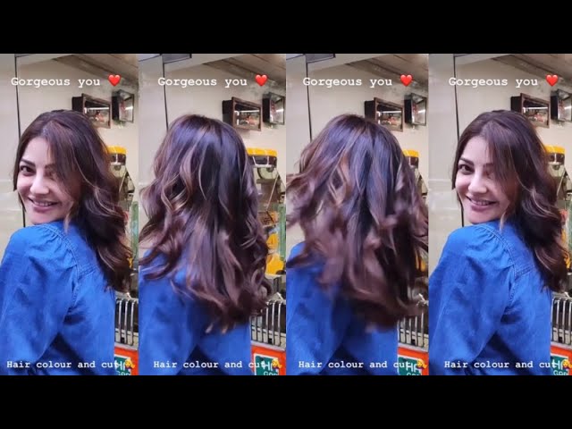 Kajal Aggarwal Latest New Hair Colour Hair Style Shorts Kaju Looking Gorgeous In Blue Outfit