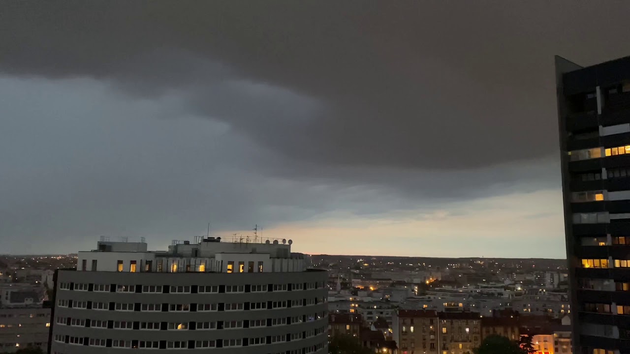 Lightning and Thunder in Paris France YouTube