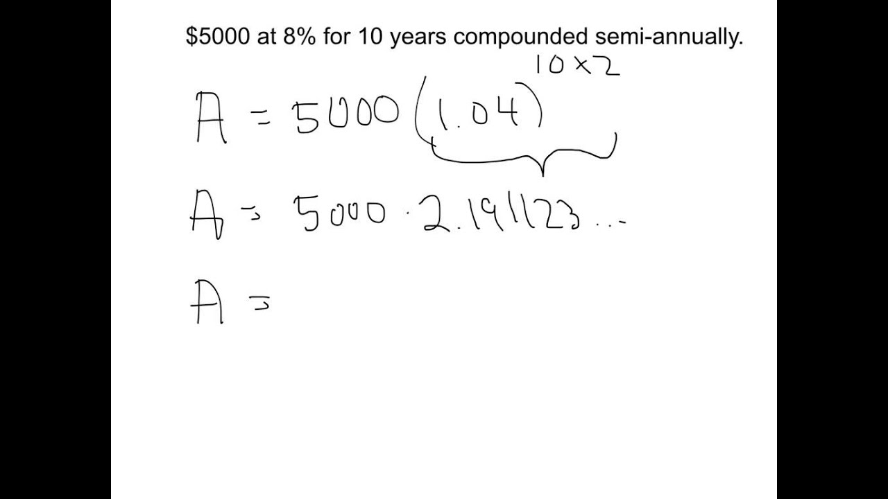 how to find compound interest semiannually