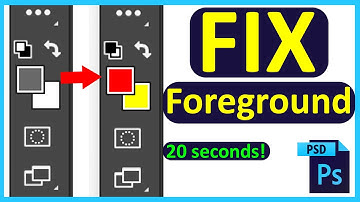 Cannot Set Foreground Color Photoshop