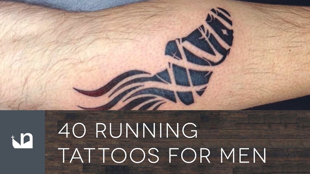 40 Running Tattoos For Men - YouTube