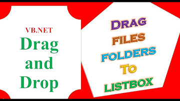 VB.NET Drag and Drop Ep.02 - Drag Files and Folders To ListBox