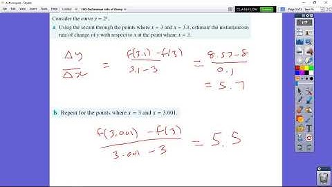 16D   Instantaneous Rate Of Change