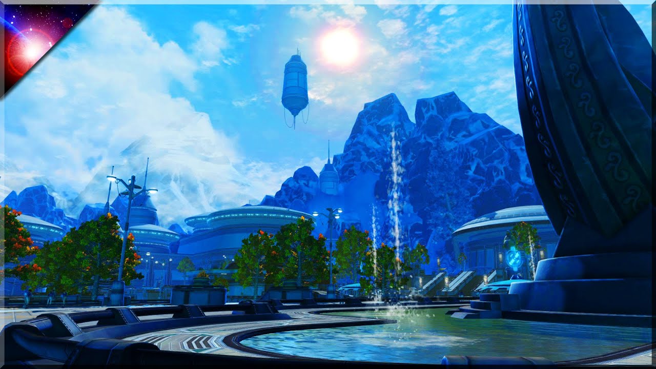 Relaxing Gaming Scenery & Ambience In SWTOR | No Music | Sounds of Winds, Animals Lakes in Alderaan