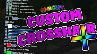 Custom Crosshair Mod For Minecraft And Tlauncher 1 16 3 Chroma Effect Youtube