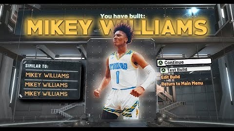 NBA 2K20 MIKEY WILLIAMS BUILD - DEMIGOD OFFENSIVE THREAT BUILD - HIGH SCHOOL BASKETBALL PLAYERS PT.1