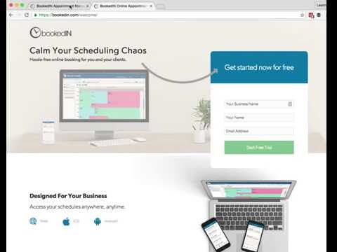 Complete walkthrough: Bookedin Online Appointment Scheduling