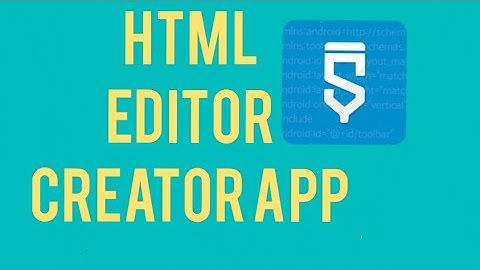 HTML editor app tutorial in sketchware