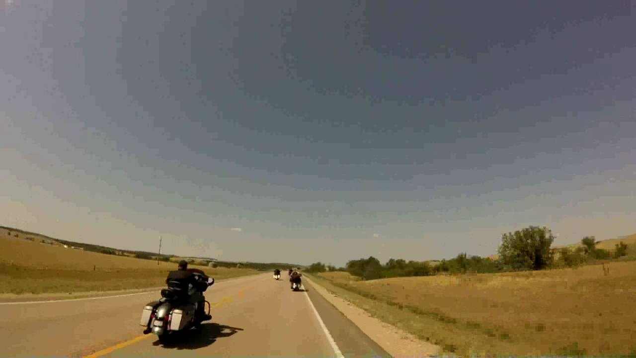 Sturgis Rally 76th 2016 Belle Fourche Ride to Closed Stone House Saloon