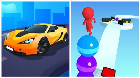 🔴 🟡 Stack Rider Vs Going Balls All Levels Gameplay Walkthrough 4K