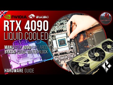 Manli Nvidia Geforce RTX 4090 Gallardo Custom water cooling: GPU mod with the Bykski water block 💦
