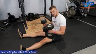 Neutral‑Grip Dumbbell Floor Press | Shoulder‑Friendly Chest & Triceps Strength Chris Everingham Dumbbell Floor Press Chest And Tricep Exercise