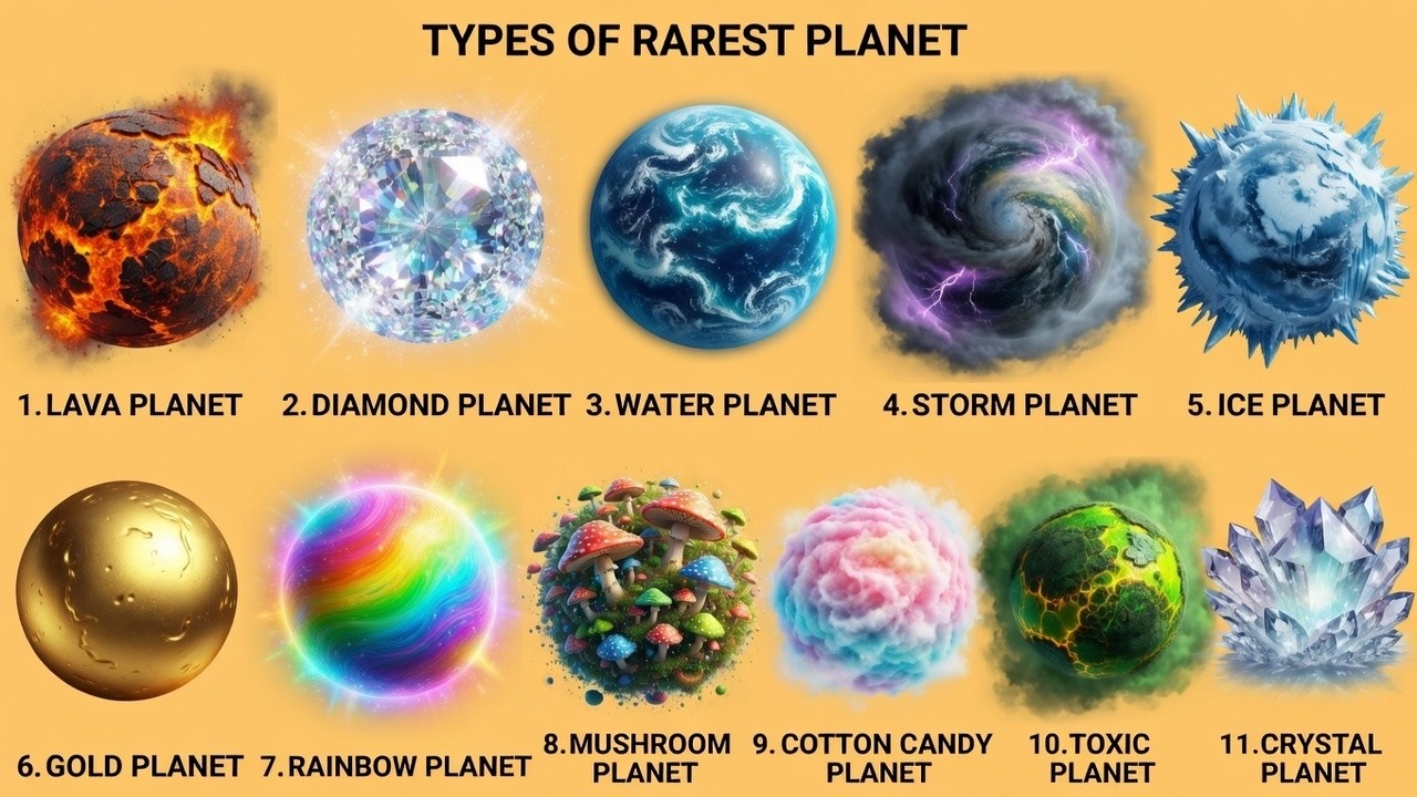 The Rarest Planet TYPES OF RAREST PLANET ! 🌍 🌐 - YouTube