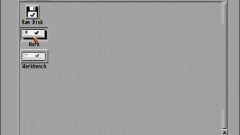 Amiga Workbench 3.1 and Amiga Test Kit - captured via composite on an Archos 504